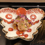 先斗町 藤わら - ホタテの土佐酢和え