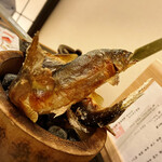 山みず木 - 杖立で仕入れた落鮎