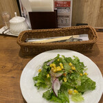 三河屋珈琲 - ランチセットのサラダ