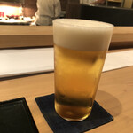 Ifuki - 生ビール、小さめのコップなので酒飲みには足りないかな。