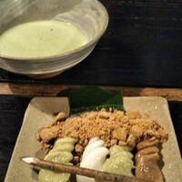 平野屋 - お抹茶としんこ餅 800円 税込み
