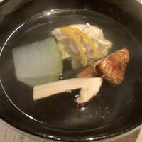 浪速割烹 㐂川 - 松茸のお吸い物