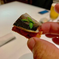 なかがわ - 秋刀魚とドライトマトのブルスケッタ