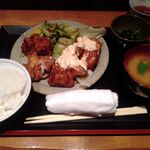 森川 - 揚げ鶏定食