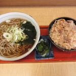 Soba - かけそば+ミニ豚丼セット