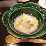 あま木 - 蕪の含め煮、渡り蟹のあんかけ、銀杏