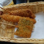 串カツ えびす - 串カツ（いんげん　ヤングコーン　ウインナー）