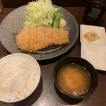 とんかつ 針の山 - ロースかつ定食