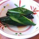 蕎麦切り あなざわ - お通し（浅漬け）