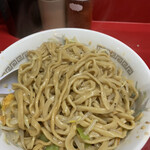 ラーメン二郎 - 混ぜ混ぜ