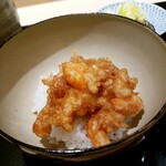 にい留 - 小柱と葦海老のかき揚げ天丼