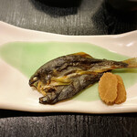 山みず木 - 稚鮎の干物。鮎の干物って初めて見た。