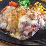 Furansu Meshiya A Ra Yamadatei - ハンバーグステーキ チーズ焼(1200円)