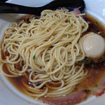 中華そば さわ - ストレートのパツっとした感じ