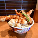 Nihombashi Tendon Kaneko Hannosuke - 天丼 松@1,400円：ほぼ全景