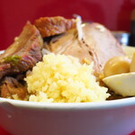 ラーメン二郎 - ラーメン小＋ニンニク多め＋ショウガ半分