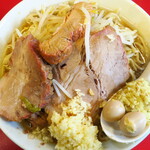 ラーメン二郎 - ラーメン小＋ニンニク多め＋ショウガ半分