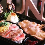 Oniku Baru Uni - 弁当：うに名物！肉弁