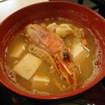 楓庵 - 海老出汁のお味噌汁