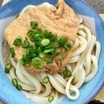 讃岐うどん がもう - 冷や　大2玉　アゲ　350円です
      アゲのちょい甘な味が合いますね☆