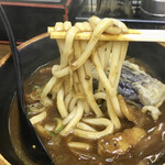 田 - カレーうどん茄子天500円