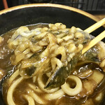 田 - カレーうどん茄子天500円