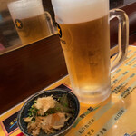 膳五郎 - お通しとビール