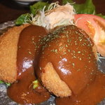 玉家 - デミソースの手作りコロッケ６８０円