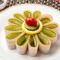 黒豚のガーリックソース