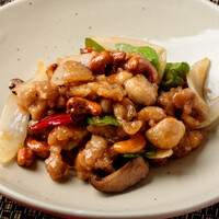 大山鶏とカシューナッツの炒め