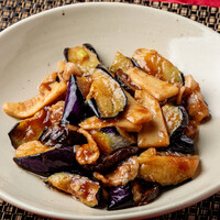 茄子の醤油煮込み