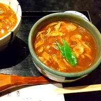 日本橋 やぶ久 - ミニカレー丼、ミニカレー南蛮そばセット 1,045円 ♪