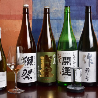 Wine, sake, and shochu that go well with Japanese-style meal. Masters Dream provider