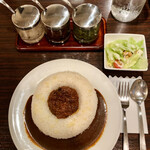 欧風カレー ソレイユ - ドライカレー1400円ライス大盛＋120円