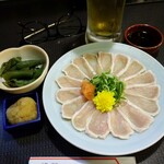 鳥せい - ほろ酔いＢセット(薄造り)