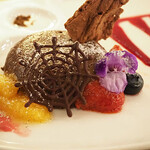 リストランテ　ディ・カナレット - チョコレートプディング＆カシスエスプーマ