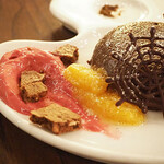 リストランテ　ディ・カナレット - チョコレートプディング＆カシスエスプーマ