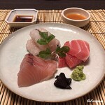 御料理 寺沢 - 穴子焼霜造り､鰆､戸井産天然本鮪