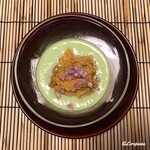御料理 寺沢 - 滋養卵の玉締めに夏豆摺流しに生海胆