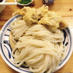 Teuchi Udon Hariya - かしわざるうどん、うどん大盛りです。（2020.10 byジプシーくん）