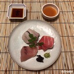 御料理 寺沢 - 穴子焼霜造り､鰆､戸井産天然本鮪