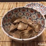 御料理 寺沢 - ﾄﾘｭﾌ飛龍頭のﾄﾘｭﾌ掛け