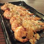 Kousagi Tei - 「甘えびのアンチョビ風味」（￥490）：カリッと頭ごと食べれる甘えびは、甲殻パワー炸裂！