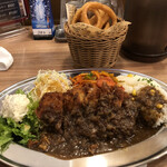 洋風食堂 ビーズキッチン - トルコライス　レギュラー　　オニオンリング