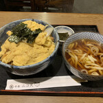 千年ニコ天 - カツ丼（玉子増し）＋ミニうどん付
      ¥1200-