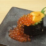 [Limited to 10 meals a day] Spilled sea urchin and salmon roe warship