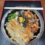 杉本 - ぶっかけうどん(大)、ごぼう天