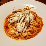居酒家厨房上々や - 渡り蟹のトマトクリームパスタ　780円