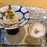 トゥ・ラ・ジョア - 林檎のモンブランと林檎のスープ