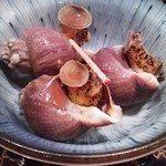 津軽のおかず　旬の味　甚平 - お通し（つぶ貝）